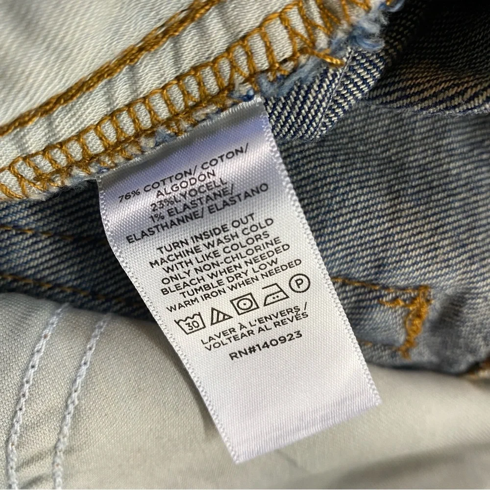 LOFT Pintucked High Rise Straight Jeans in Refined Dark Indigo Wash - Picture 6 of 11